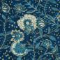Preview: Viskose Druck Blüten blau